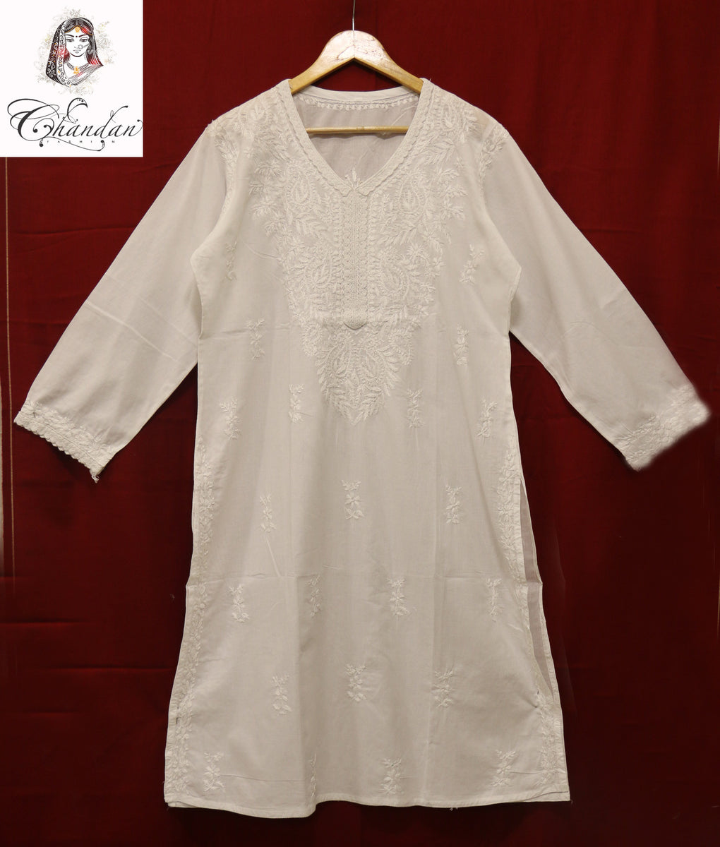 Baby girl best sale white kurta