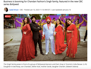 'Work doesn't feel like work' for this multi-generational family selling South Asian wedding fashion