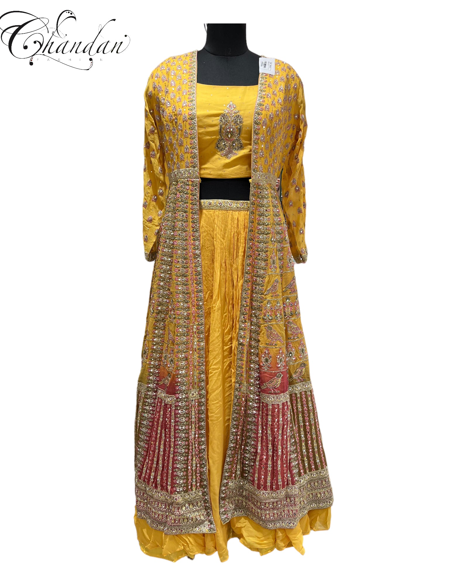 lehnga choli with shrug