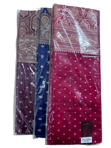 Saree with heavy boarder and small motif