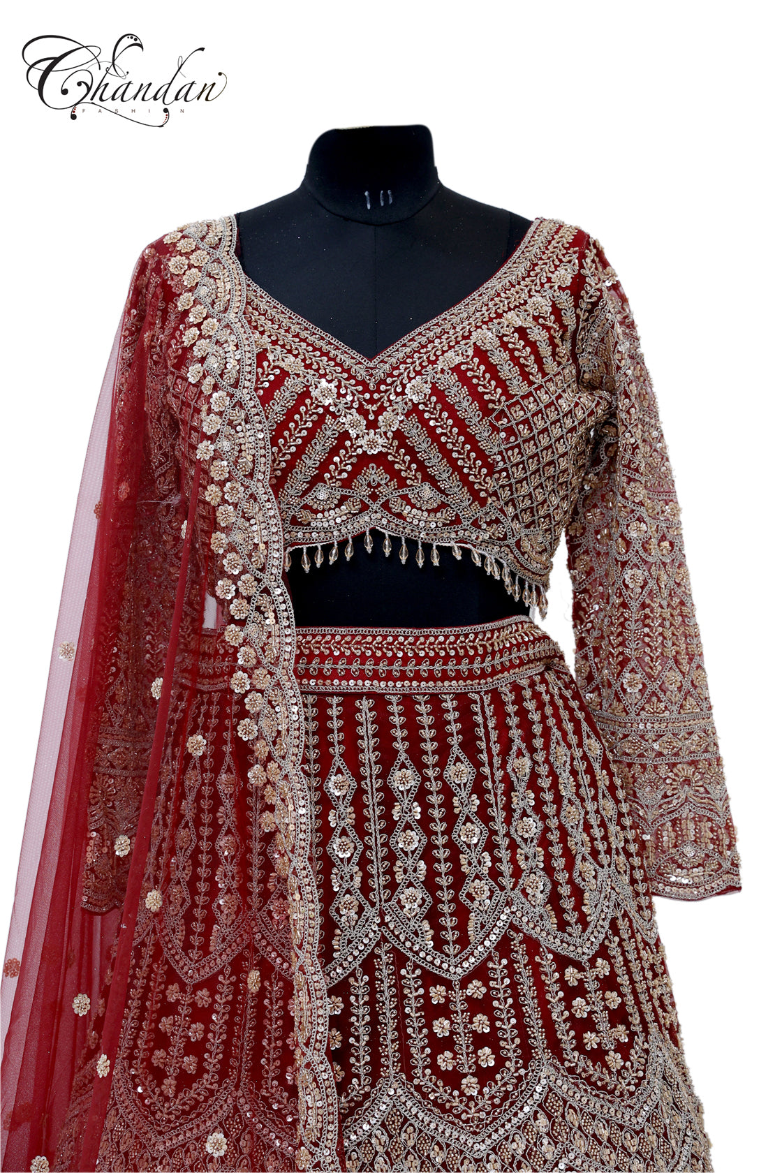 Maroon Lehenga Set