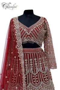 Maroon Lehenga Set