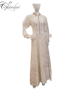 stitched georgette dress