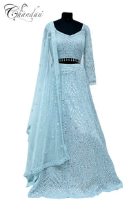 Emb. Lehenga Set