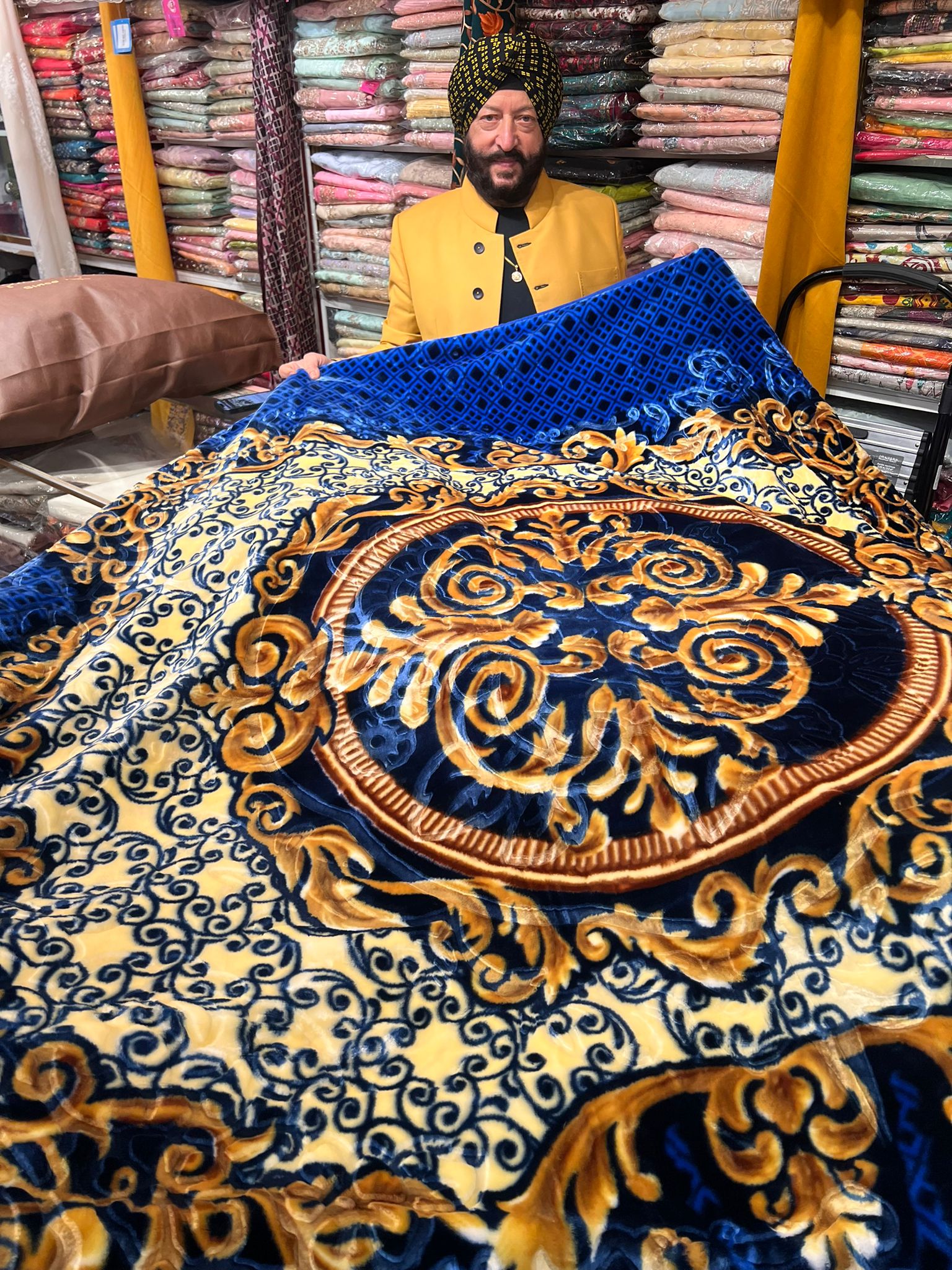 Royal Blue Kuki Blanket