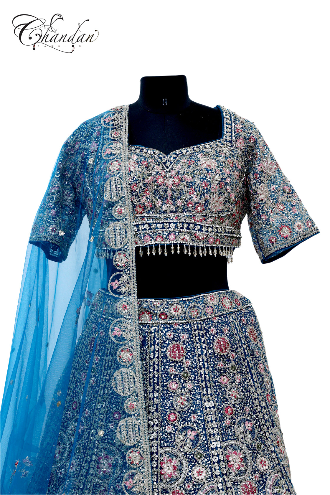 Dark Green Lehenga Set