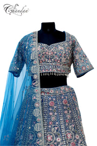 Dark Green Lehenga Set