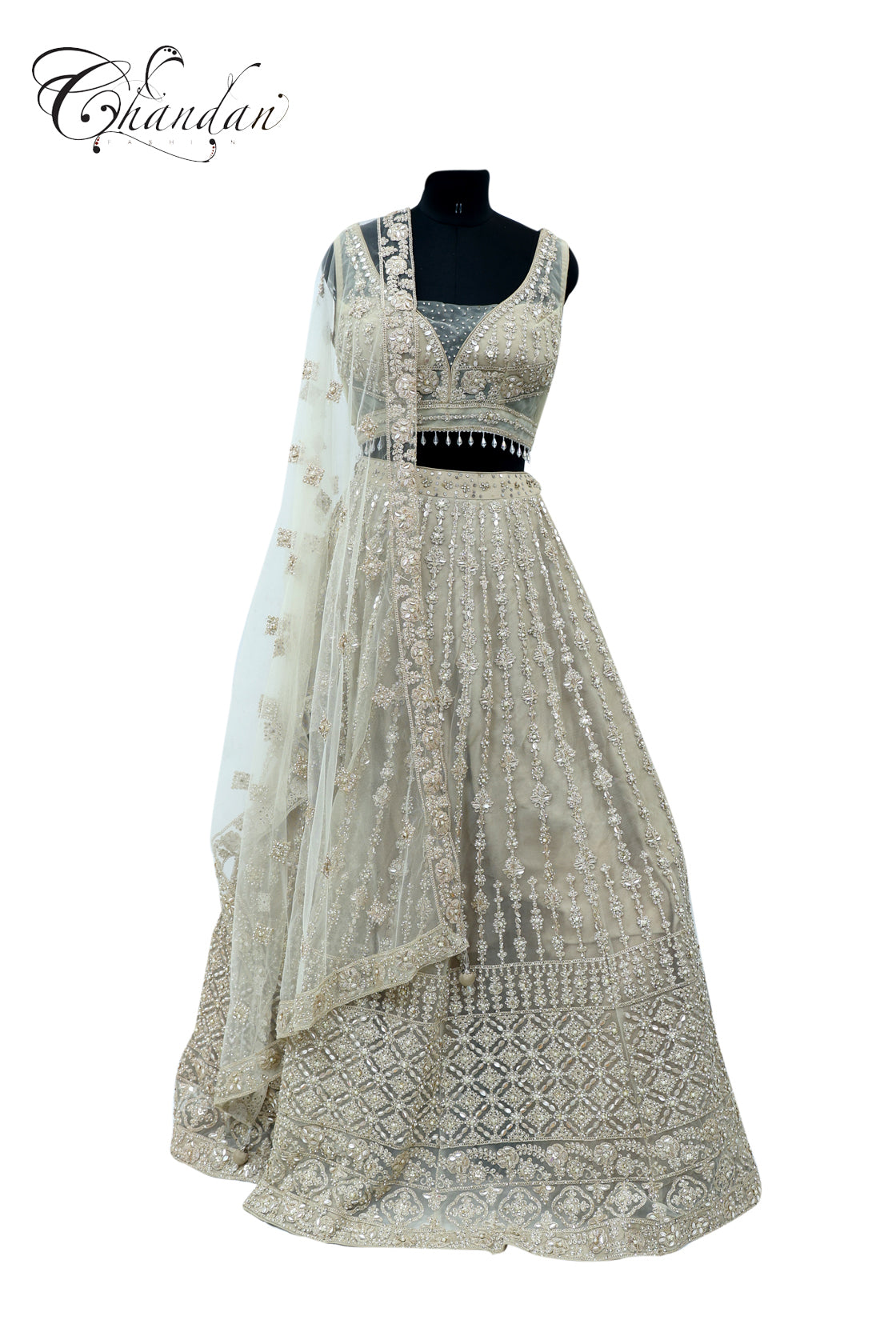 Golden Emb. Lehenga Set