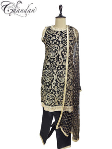 Partywear Embroidered Suit Set