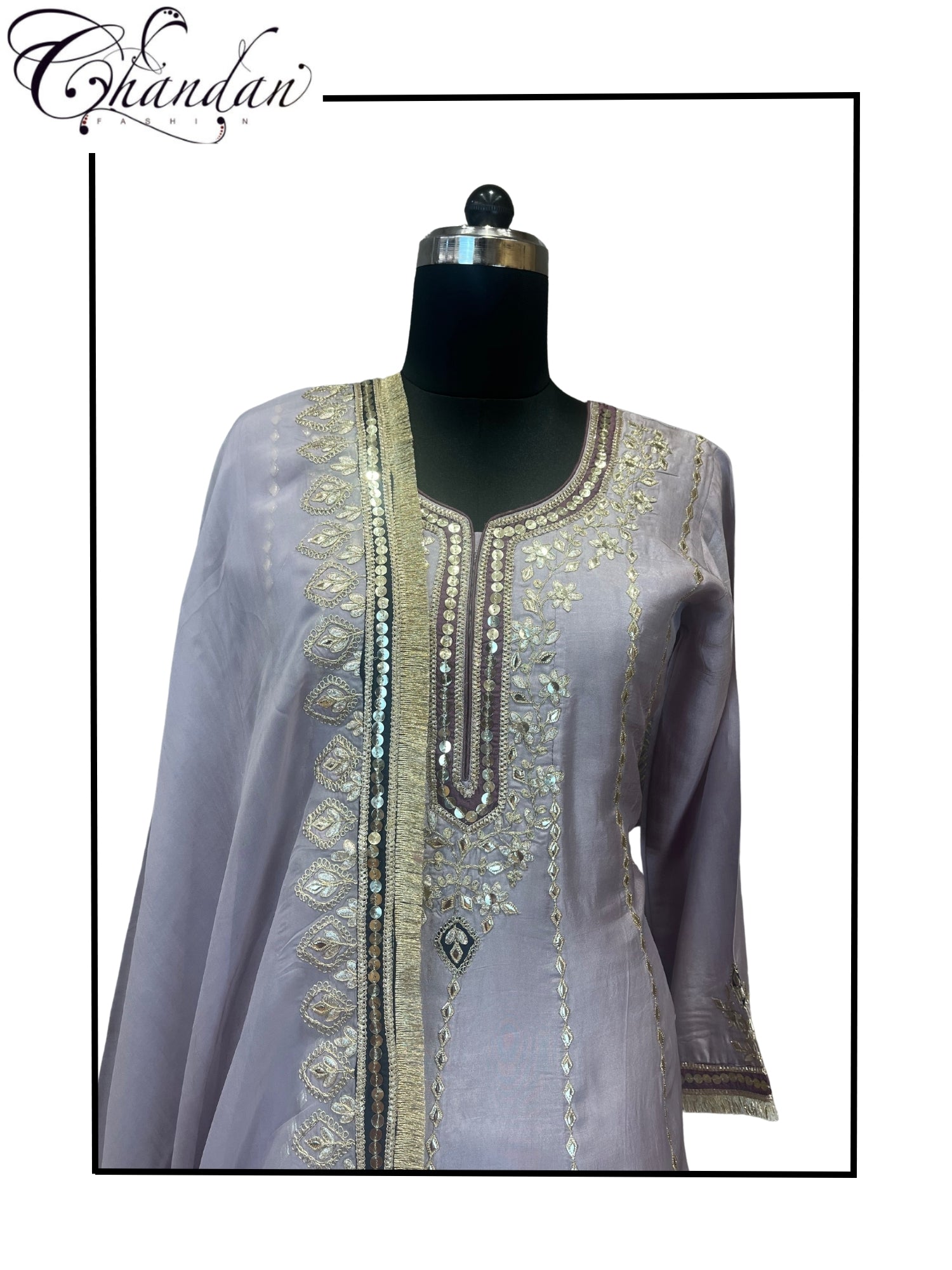 Partywear Embroidered Suit