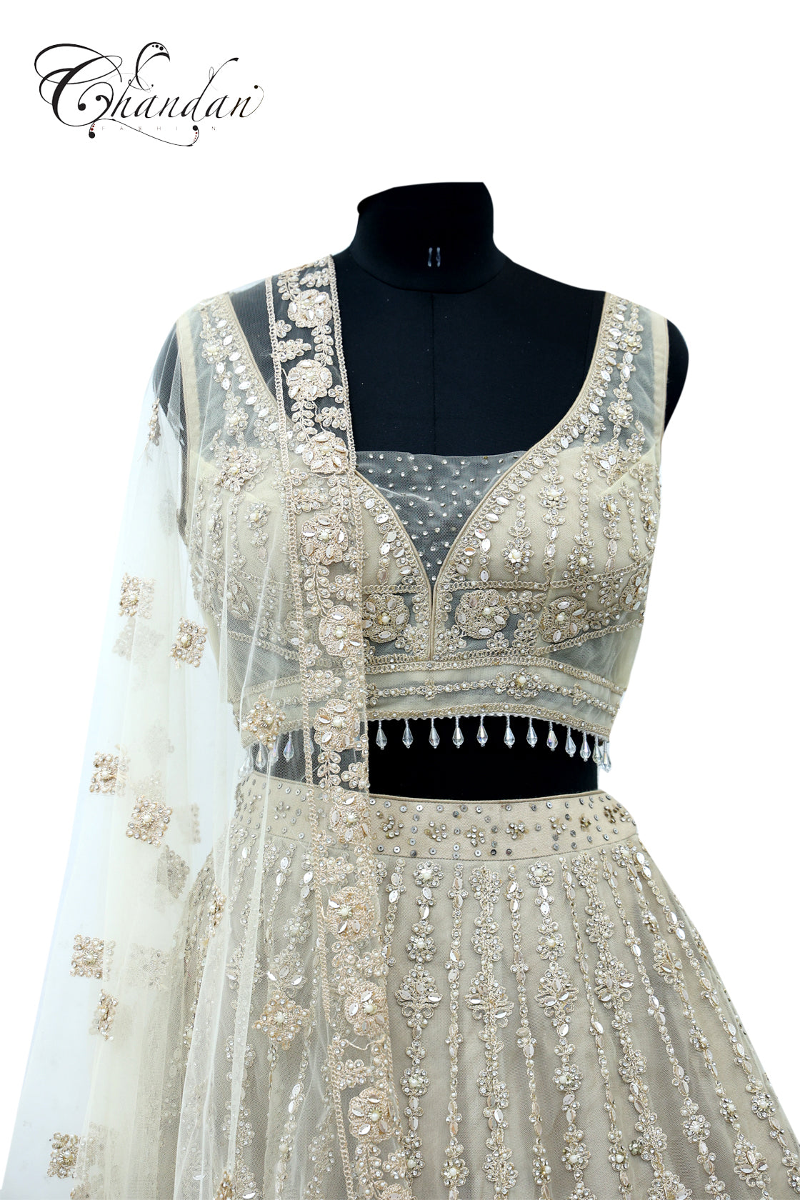 Golden Emb. Lehenga Set