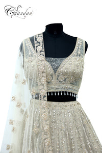 Golden Emb. Lehenga Set