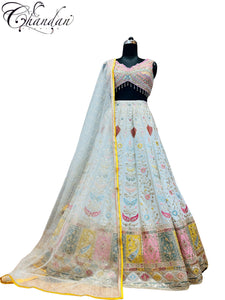 Partywear Embroidered lehenga