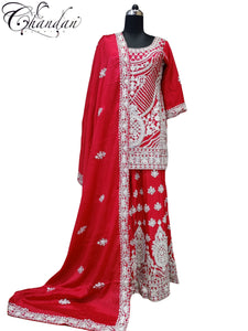 Women's partywear Sharara Suit