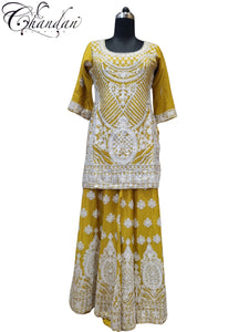 Women's partywear Sharara Suit