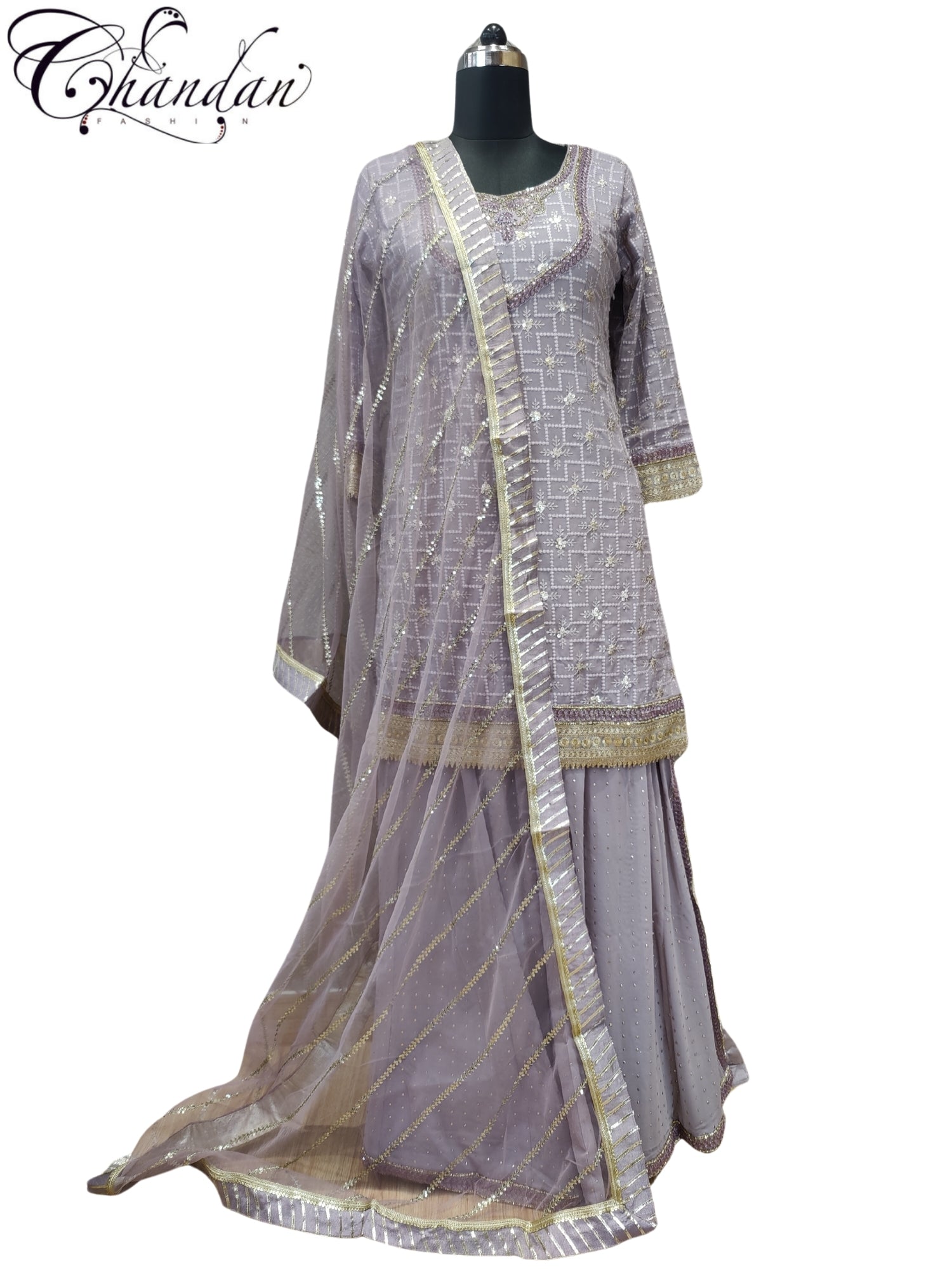 Women's partywear Sharara Suit