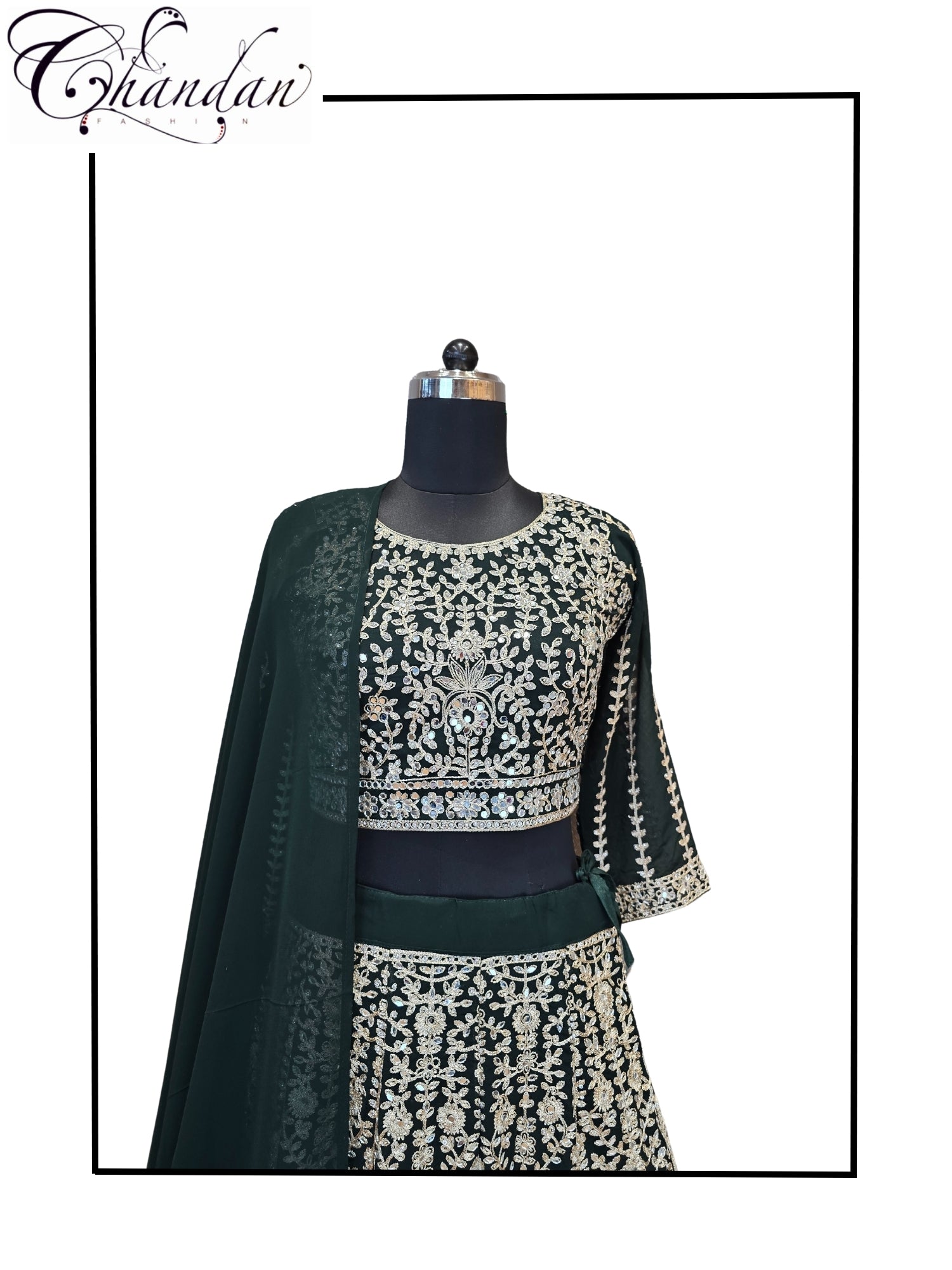 Partywear Embroidered Lehenga