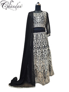 Partywear Embroidered Lehenga