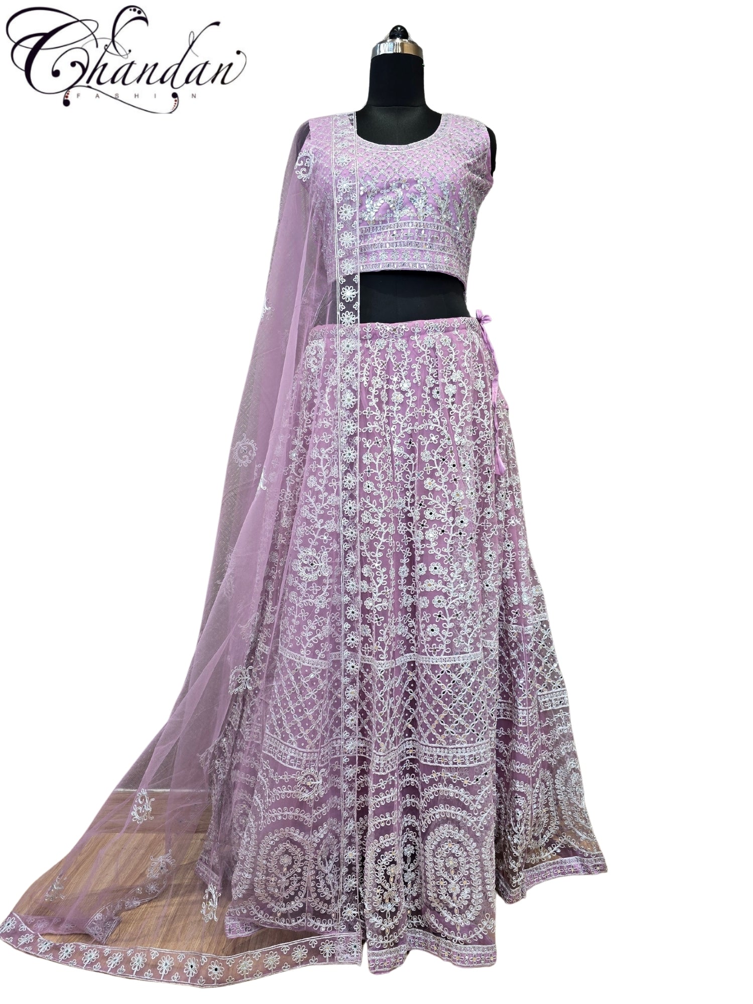 Partywear Embroidered Lehenga