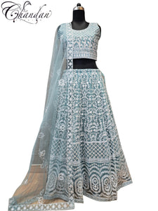 Partywear Embroidered Lehenga