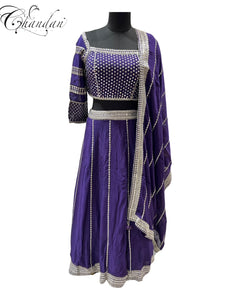 purple lehnga choli