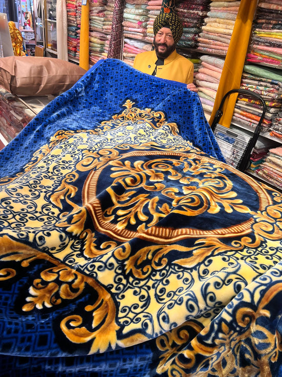 Royal Blue Kuki Blanket