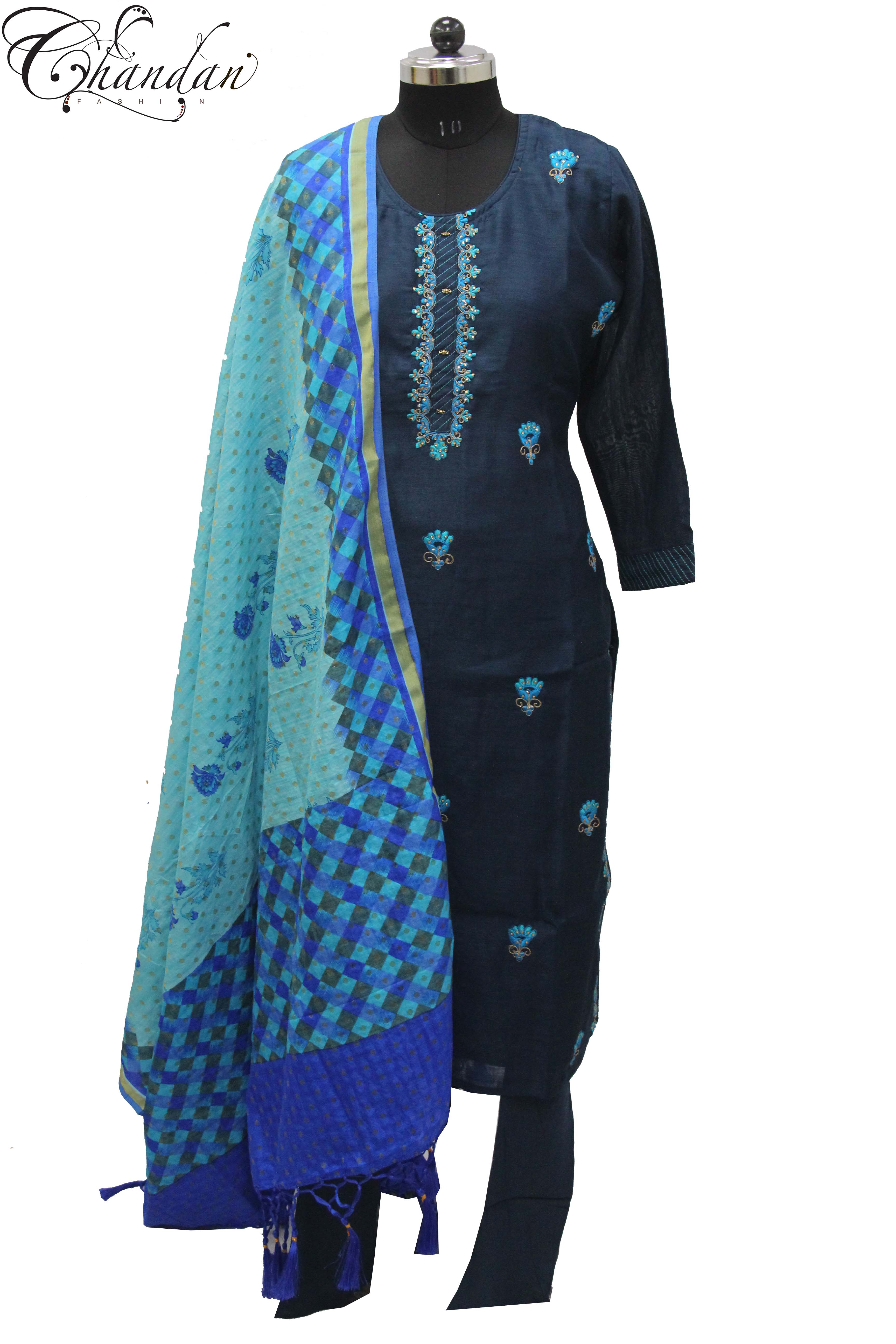 Straight Wear Churidar Suit With Exclusive Dupatta
