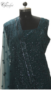 Salwar Suit With Heavy Sequence emb.