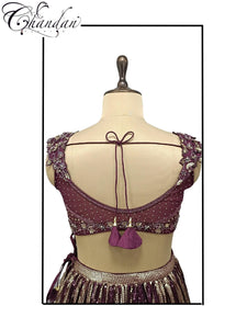 Women's Partywear Purple Lehenga Choli