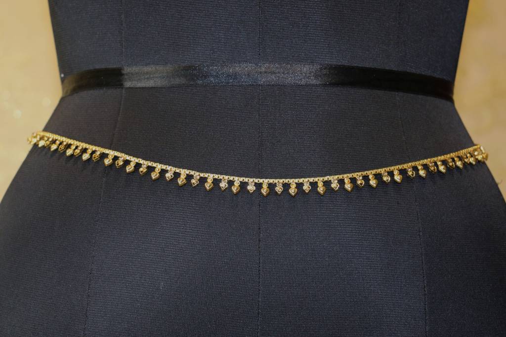 High Quality Antique Gold Plated Pink Stones & Pearls Lakshmi Design Motifs  Saree Waist Belt Adjustable Kamarbandindian Traditional Jewelry -   Canada