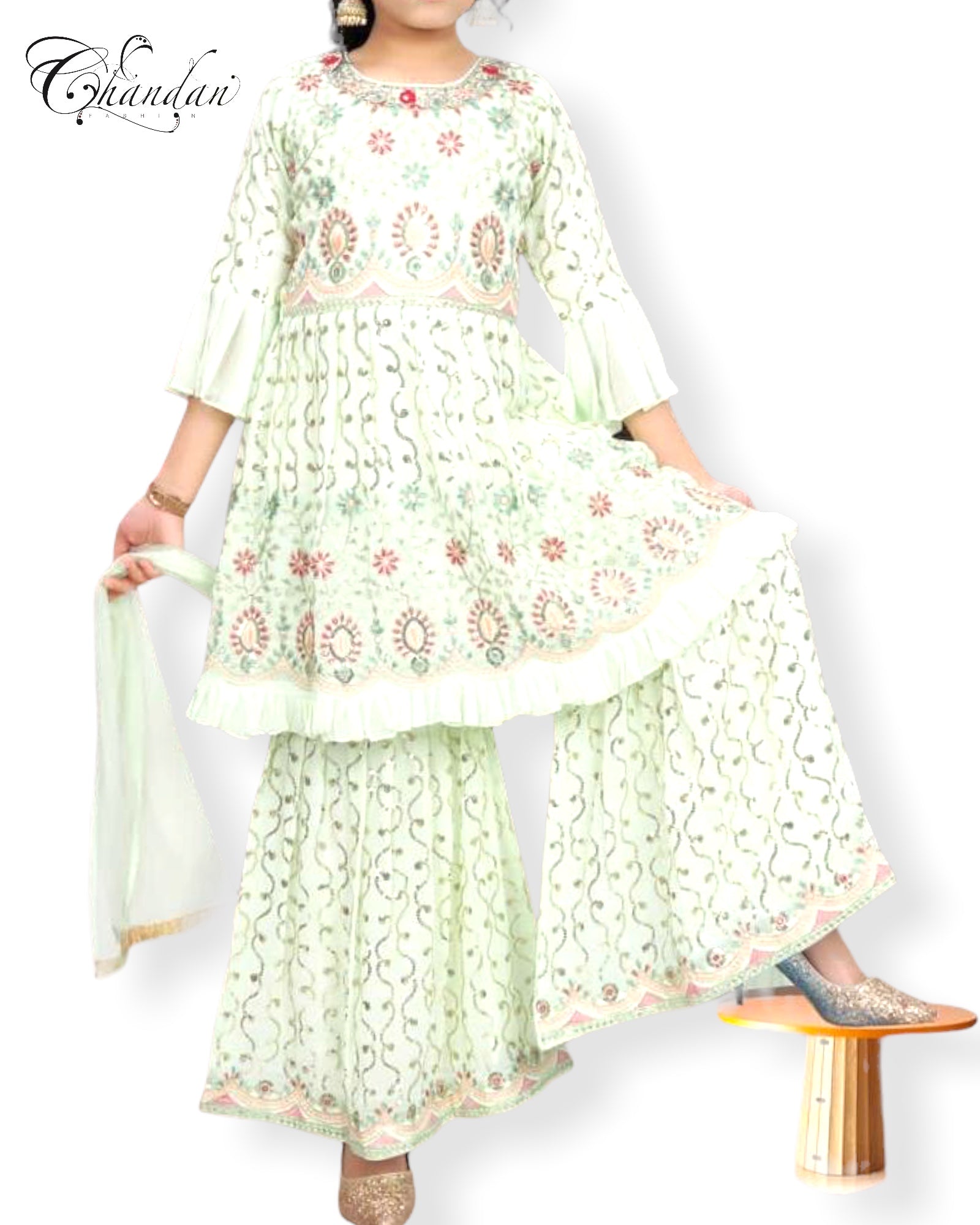 Girls Sharara Suit