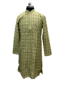 Men's Wear  Kurta Suit  available in   Different Colours Mustard & Pista