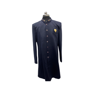 Men's Wear Navy Blue Colour Sherwani Suit