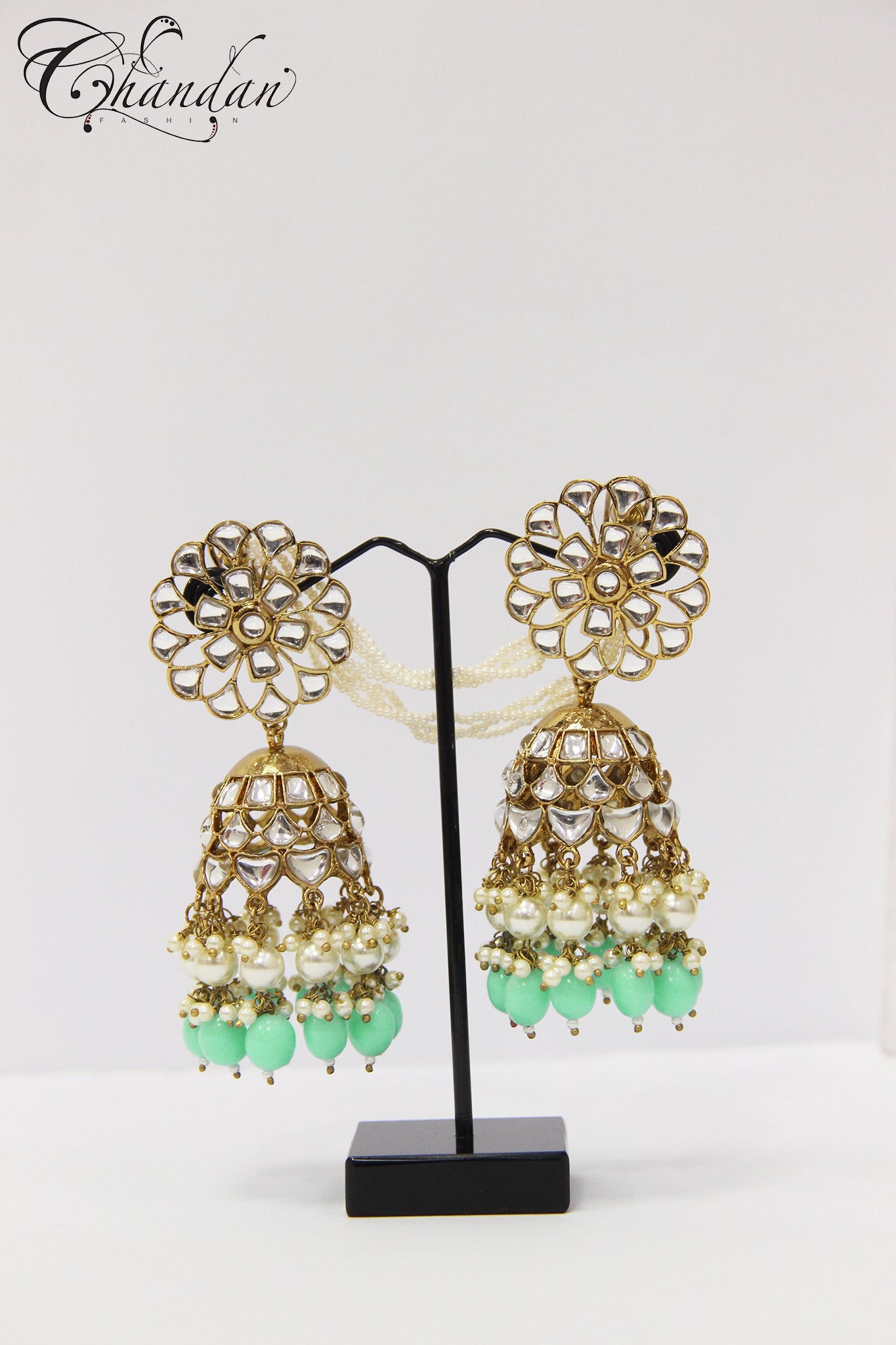 Polki Jhumki Earrings