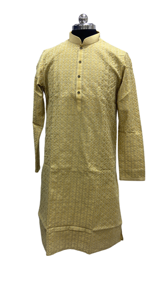 Men's Wear Kurta Suit Available in Different Colours  Peach, Green, Chickoo & Haldi