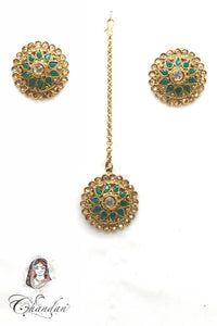 Gold Tops & Tikka With Green Stones