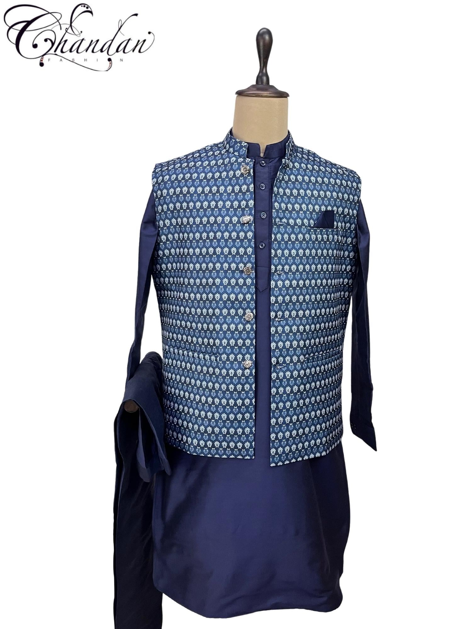 Men's Kurta Jacket Set