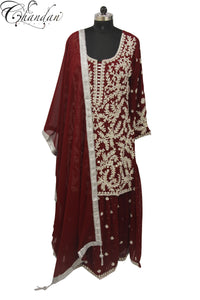 Sharara Suit With Heavy emb.