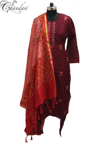 Straight Wear Churidar Suit With Exclusive Dupatta