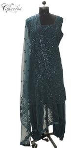 Salwar Suit With Heavy Sequence emb.