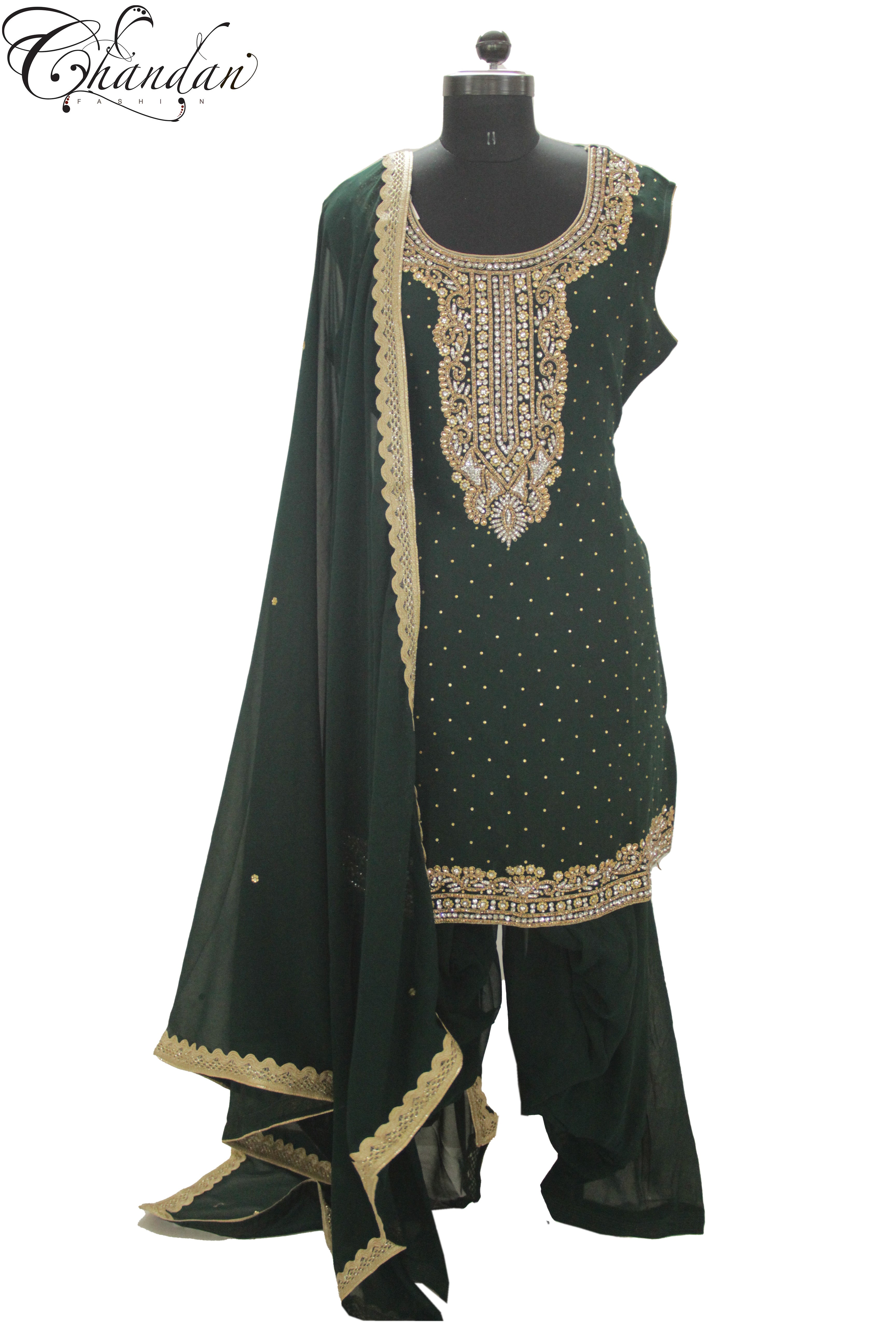 Salwar Suit With Sequence Emb.