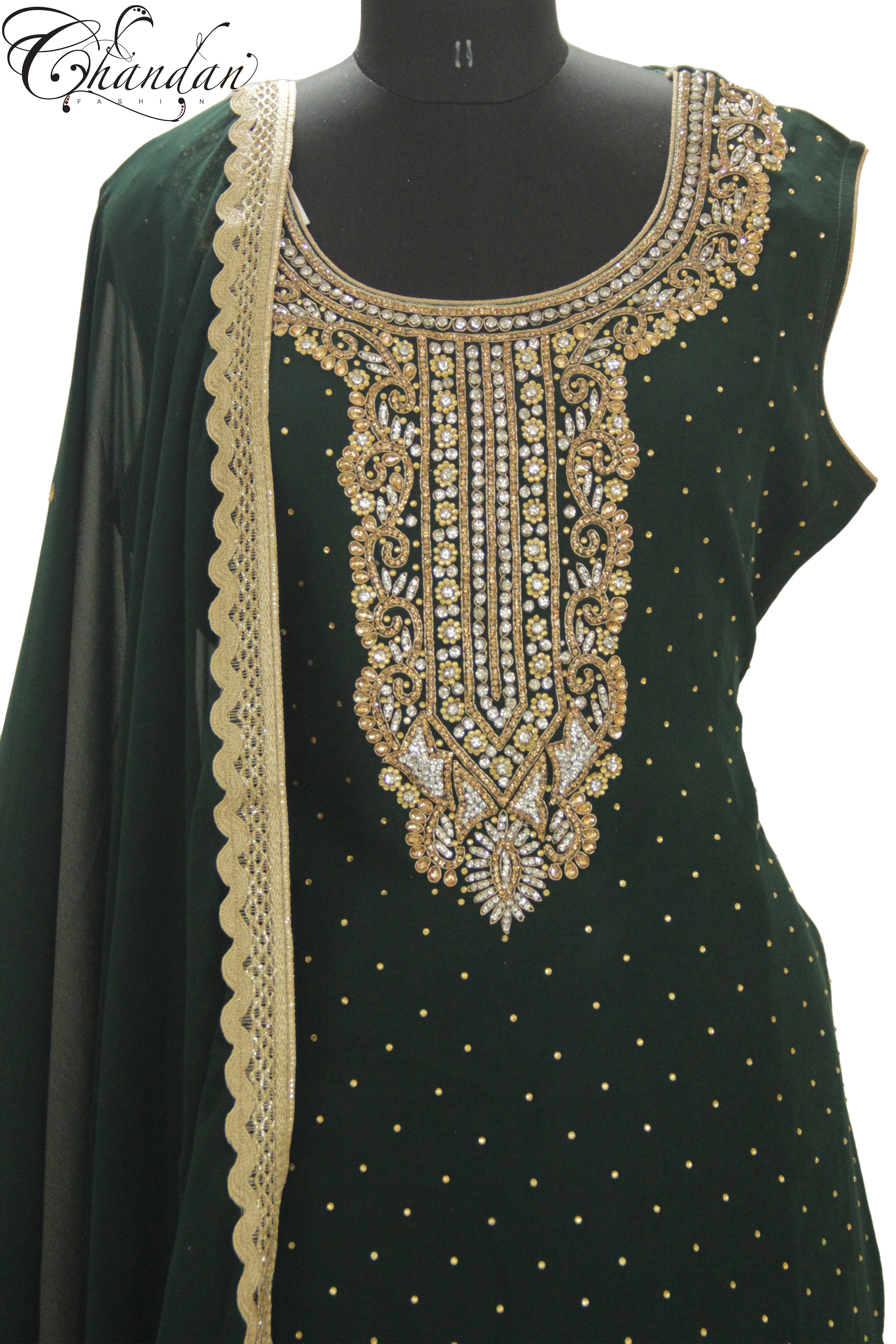 Salwar Suit With Sequence Emb.
