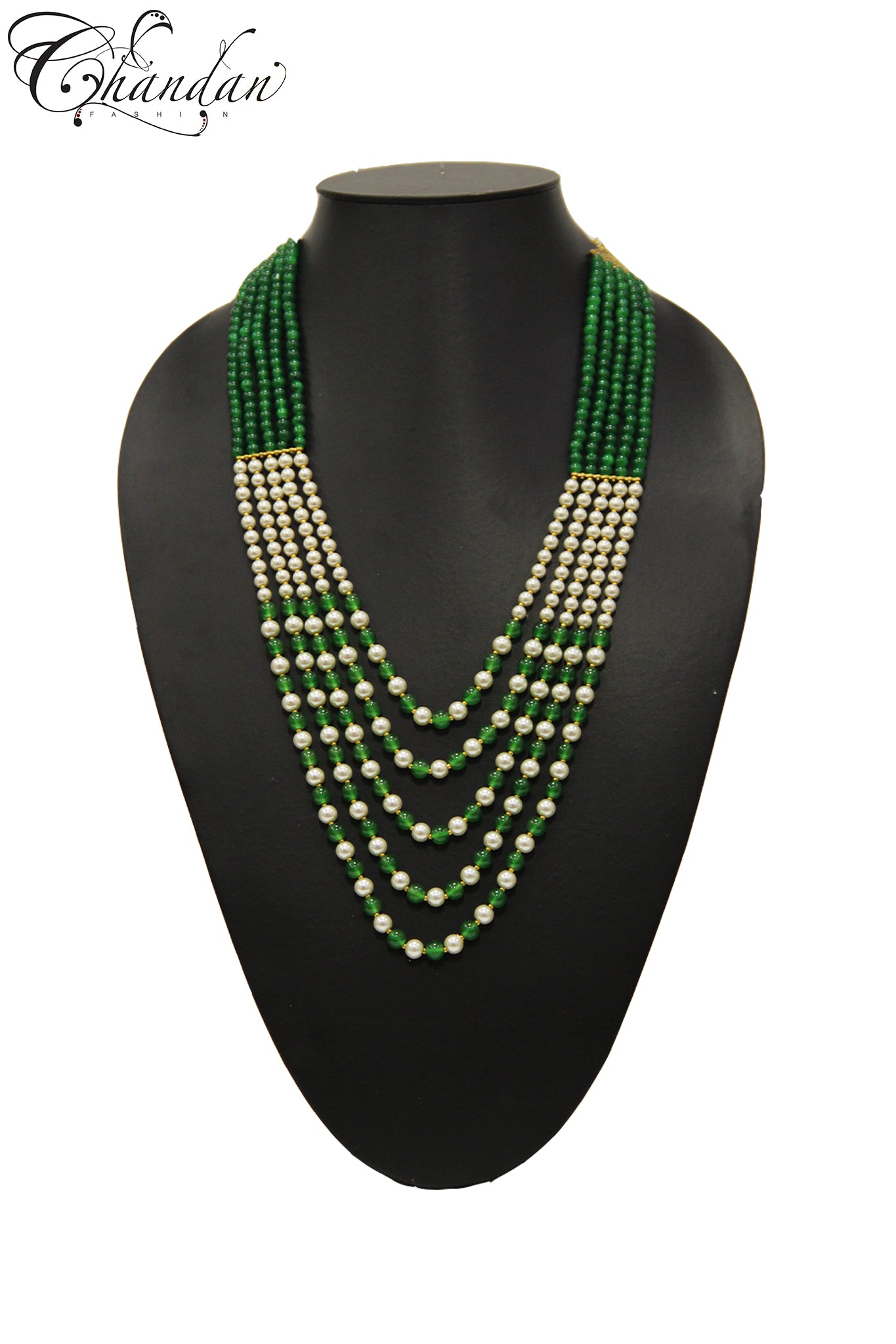 Men’s Emerald Pearl Long Mala
