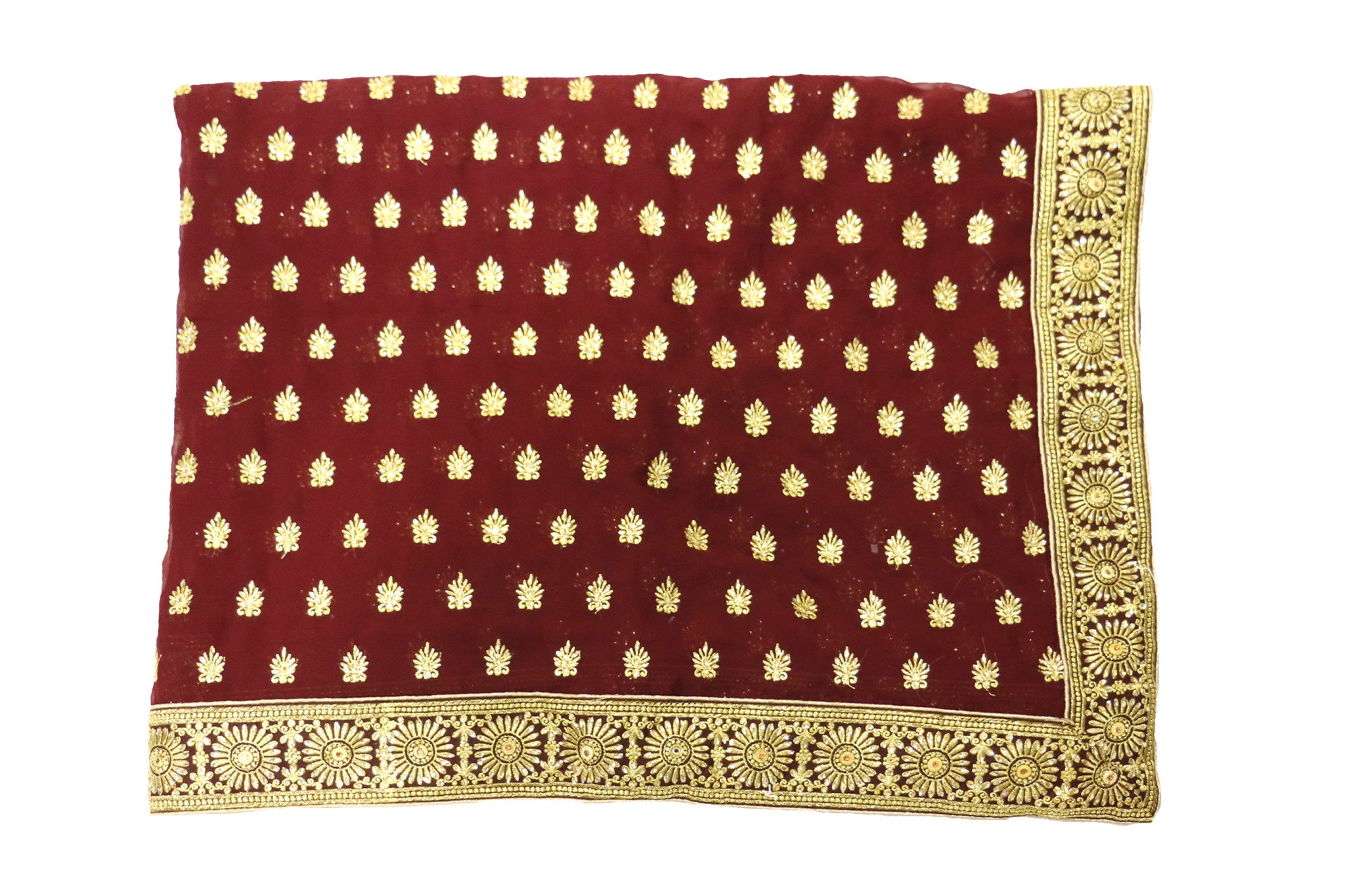 Partywear Saree with Zari work and Stones