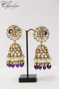 Polki Jhumki Earrings