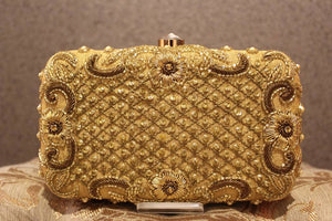 Gold Purse with beads