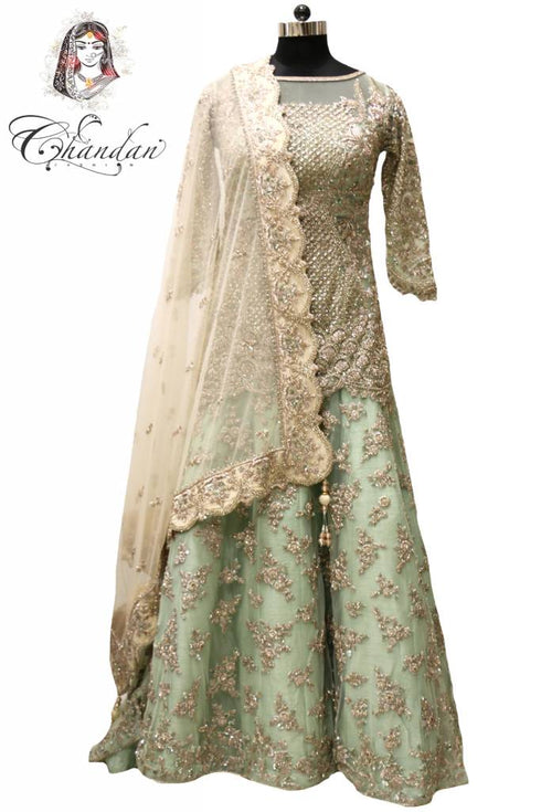 Sea Green Party Wear lehenga Choli 34