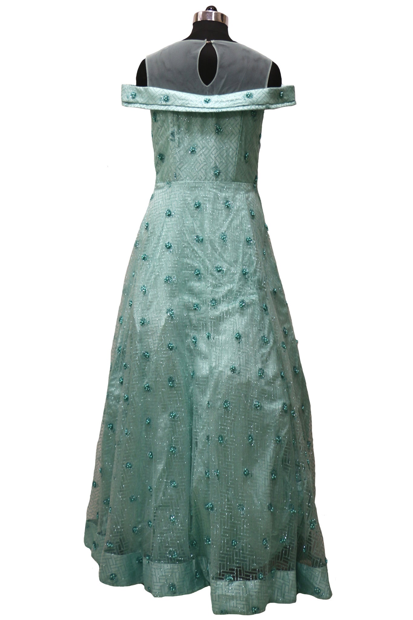 Sea Green Partywear Gown 36