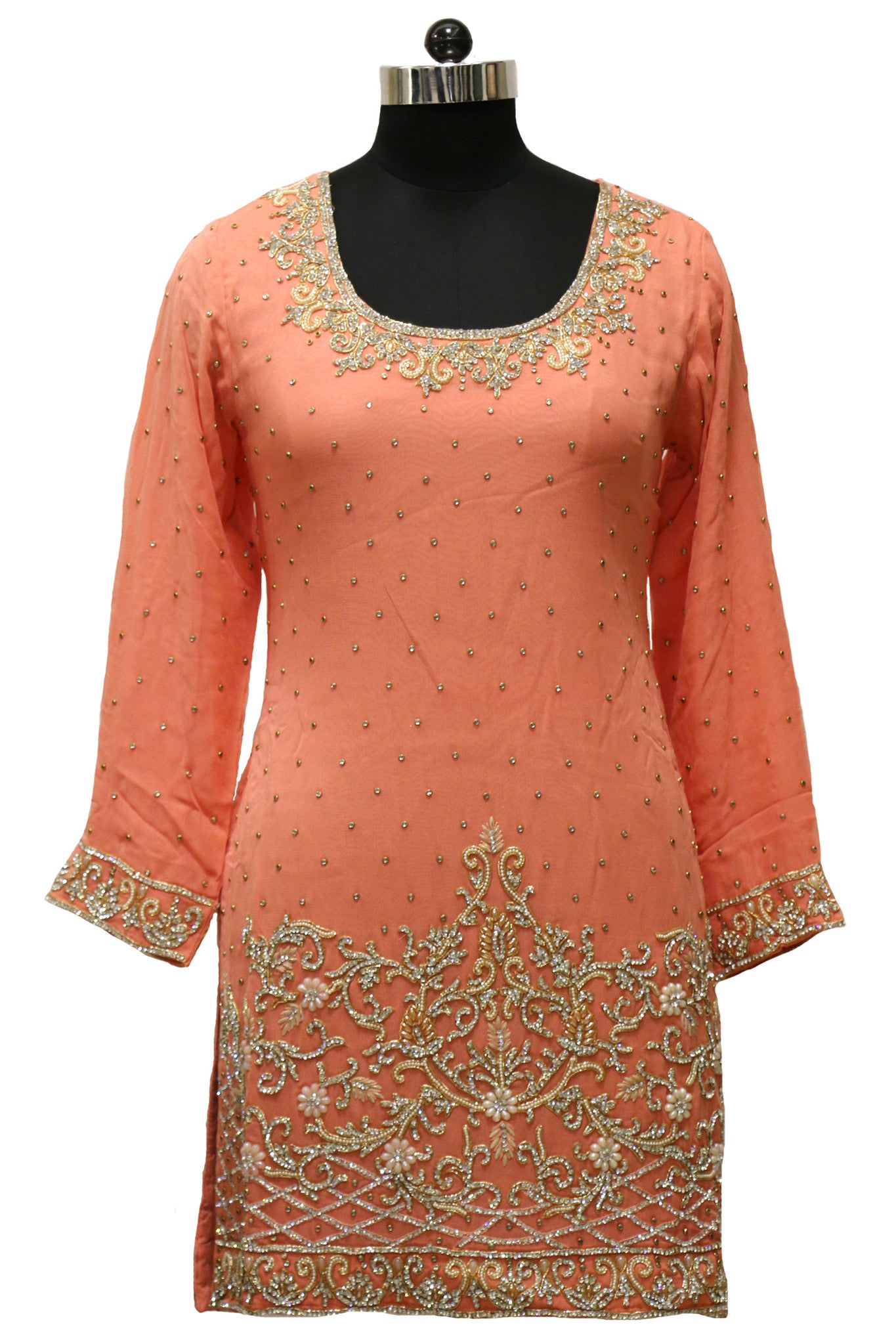 Partywear Suit With Sharara