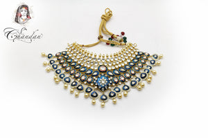 Royal blue necklace set